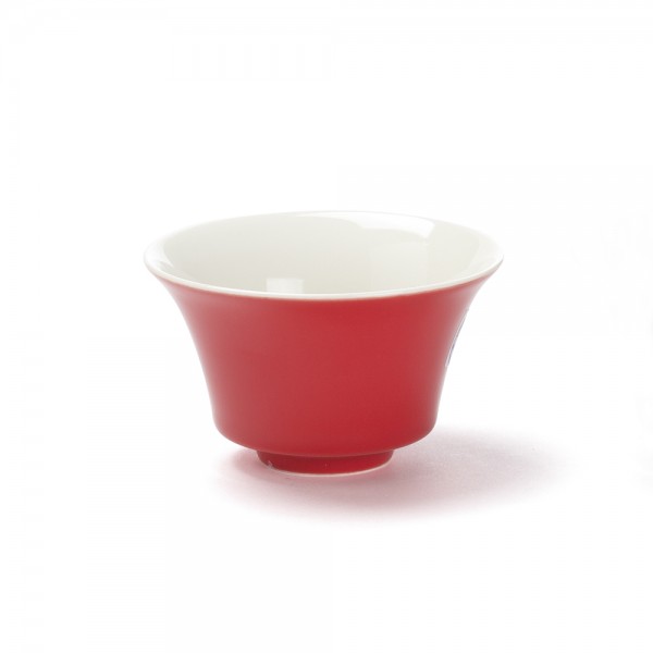 Color' red porcelain tea bowl, 12,5 cl Color' red porcelain tea bowl, 12,5 cl