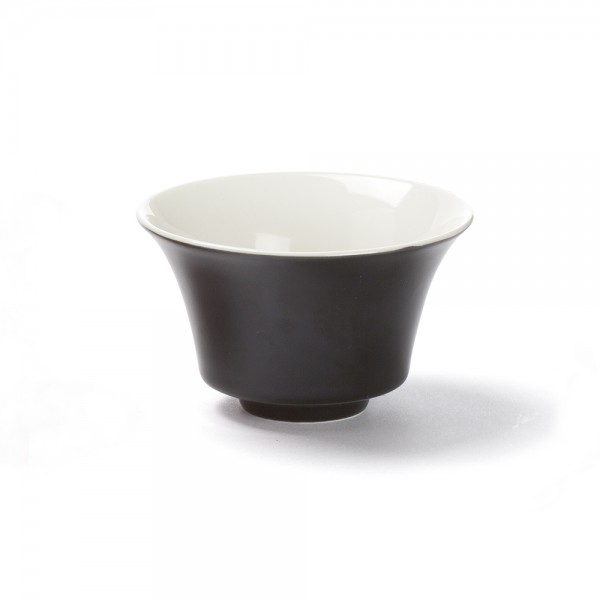 "Color", bol à thé noir 12,5 cl porcelaine "Color", bol à thé noir 12,5 cl porcelaine