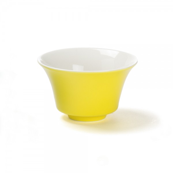 "Color", bol à thé jaune 12,5 cl porcelaine "Color", bol à thé jaune 12,5 cl porcelaine