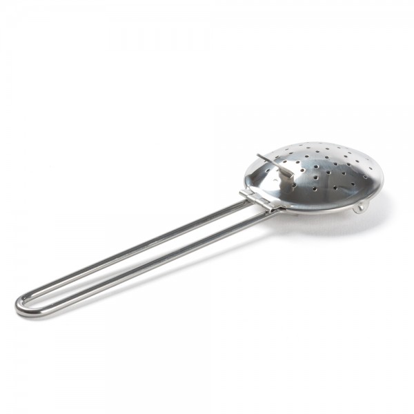 Round stainless steel infuser spoon with tong Round stainless steel infuser spoon with tong
