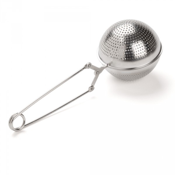Perforated stainless steel teaspoon with tongs Perforated stainless steel teaspoon with tongs