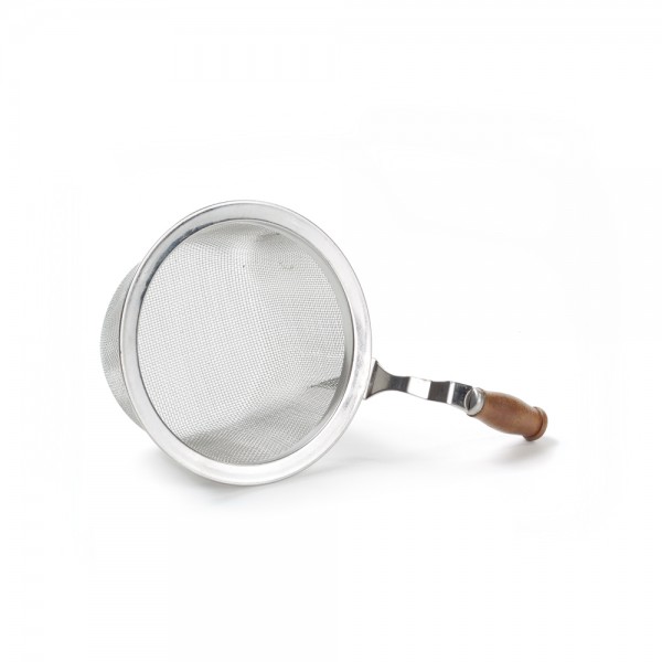 Stainless steel strainer with wooden handle Stainless steel strainer with wooden handle