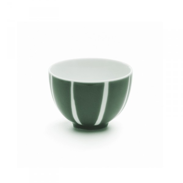 Dark green bowl with white stripes Dark green bowl with white stripes