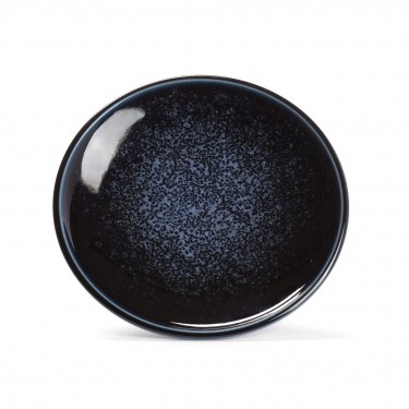 BLEU, sous-tasse porcelaine BLEU, sous-tasse porcelaine
