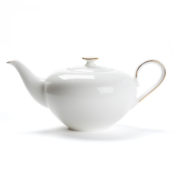 Théière porcelaine - CONCORDE - 1L - LISERÉ OR