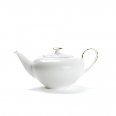 Porcelain teapot - Concorde - 0,4L - Golden border