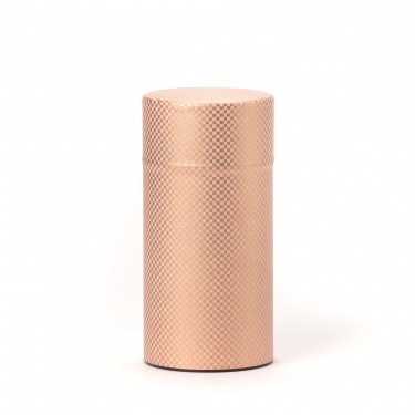 SHIKAKU, pink washi paper tea canister 150g