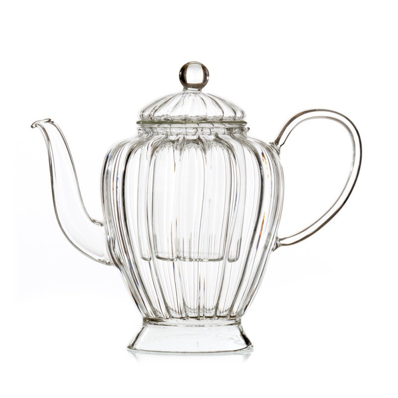 Théière en Verre Ronde 200ml - Petite et élégante pour une