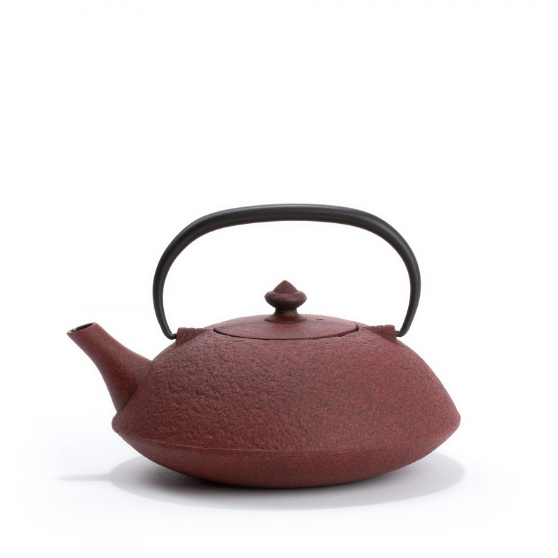 Muji, cast iron teapot from Japan red