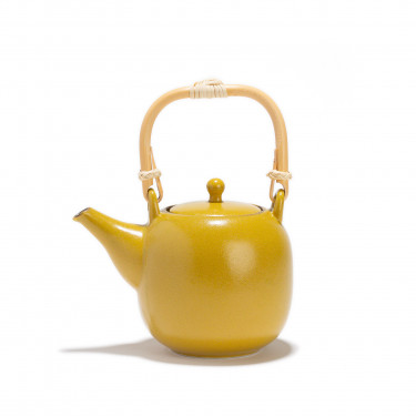 Théière porcelaine - KIIRO - 0,55 L  - JAUNE