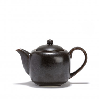 Théière porcelaine - KURO - 0,70 L - Gris foncé