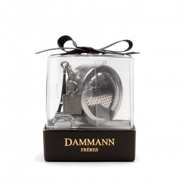 Eiffel Tower perforated stainless steel tea ball