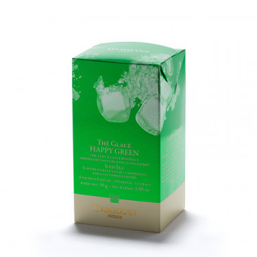 Happy Green - box of 6 sachets for iced tea infusion