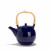 AOI - THEIERE PORCELAINE BLEU DE FOUR AVEC ANSE BAMBOU + FILTRE