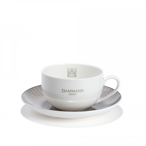 Jumbo tea cup & saucer 'Dammann Frères'