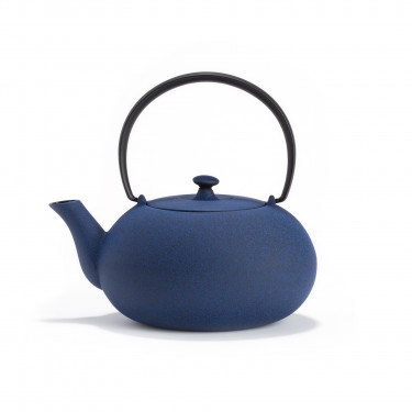 Japanese cast iron teapot - FUKU 0,55L - Blue