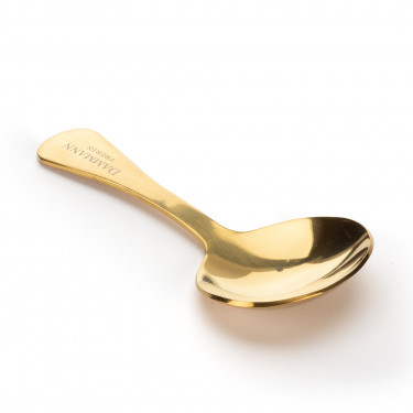 Cuillère mesure inox finition titanium or