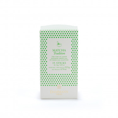 Étui 15 sticks Matcha Tradition, thé vert du Japon