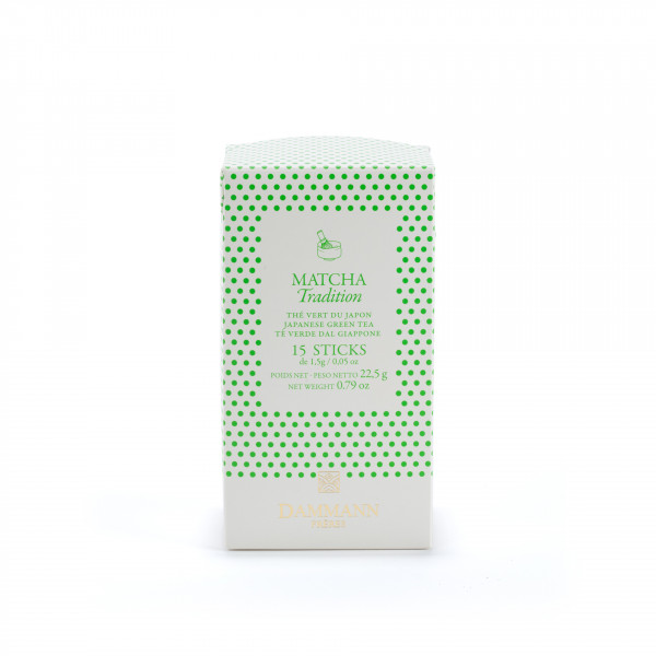 Étui 15 sticks Matcha Tradition, thé vert du Japon