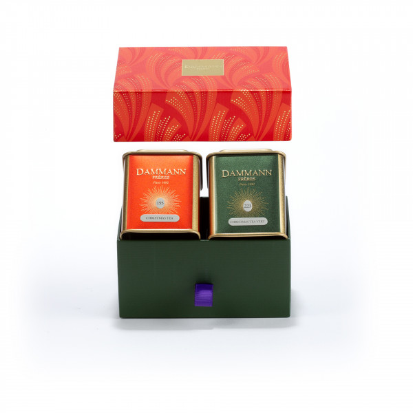 "Happy Holidays" gift set - 2 assorted teas in gift set
