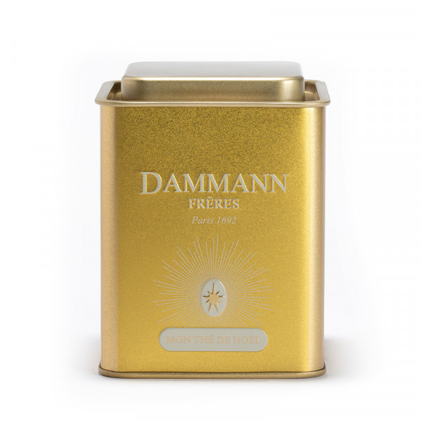 Empty Dammann Frères's canister - Mon thé de Noël