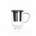 DOWNTOWN, MUG VERRE DOUBLE PAROI AVEC FILTRE INOX - DOWNTOWN