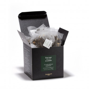 Green jasmine tea, box of 25 Cristal® sachets