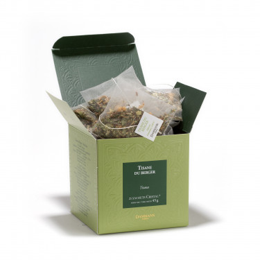 Herbal tea - Tisane du Berger, box of 25 Cristal® sachets