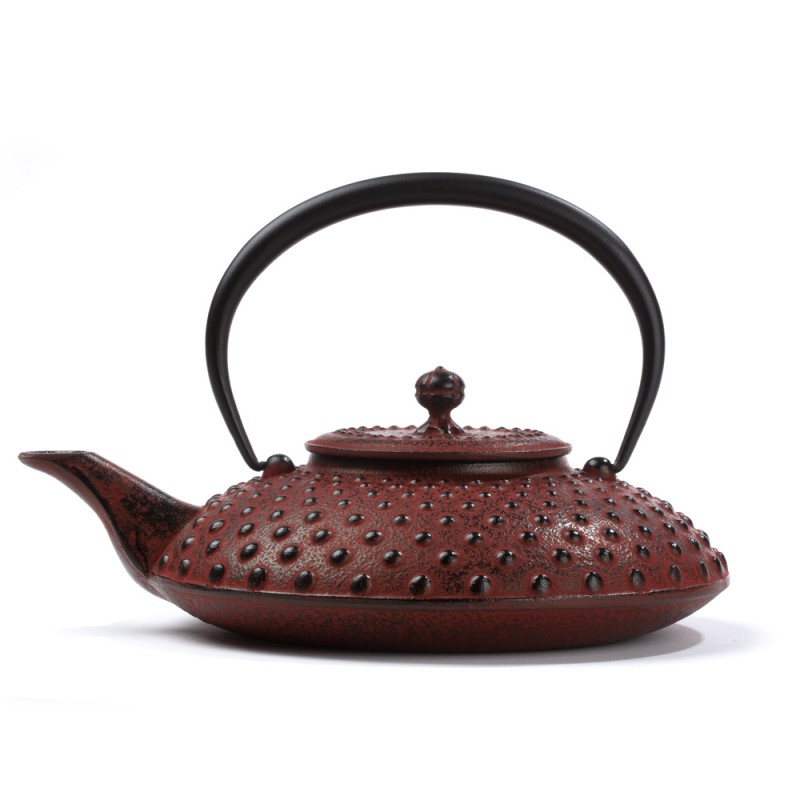 Japanese cast iron teapot Kanbin 1,2 L red DAMMANN Frères