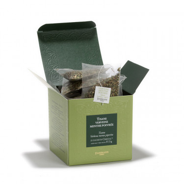 Verveine-menthe poivrée, box of 25 Cristal® sachets