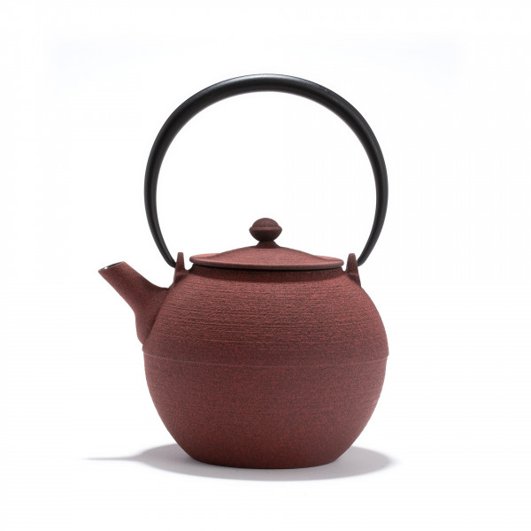 Japanese cast iron teapot - HIKIME 0.95L Red