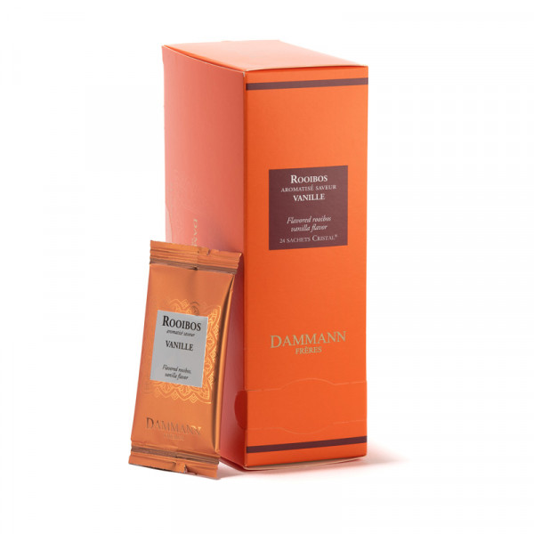 Rooibos Vanille, box of 24 enveloped Cristal® sachets