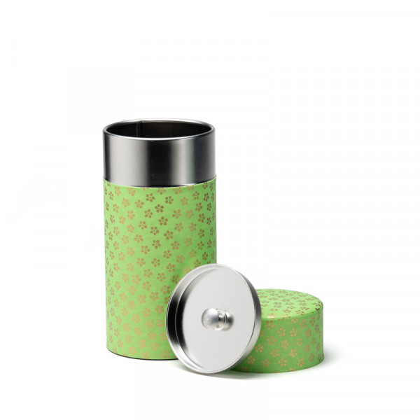 SOGEN, green washi paper tea canister 150g