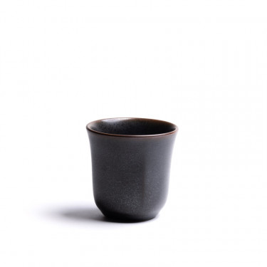 KURO - Bol à thé gris foncé en porcelaine