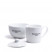 SET DÉGUSTATION, porcelaine blanche avec marquage