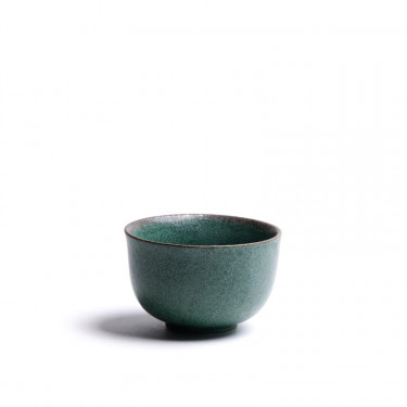 GURIN - green porcelain tea bowl