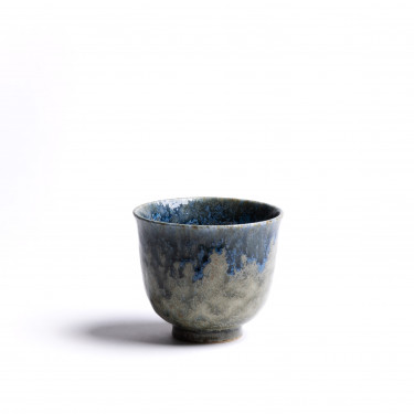 Embrun - Bol à thé du Japon 15cl - brun bleu