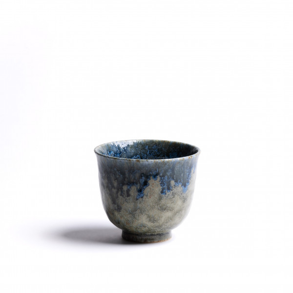 Embrun - Bol à thé du Japon 15cl - brun bleu