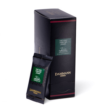 Thé vert parfumé jasmin BIO, 24 sachets Cristal® enveloppés